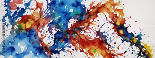 Abstract watercolor paint background illustration , colorfull