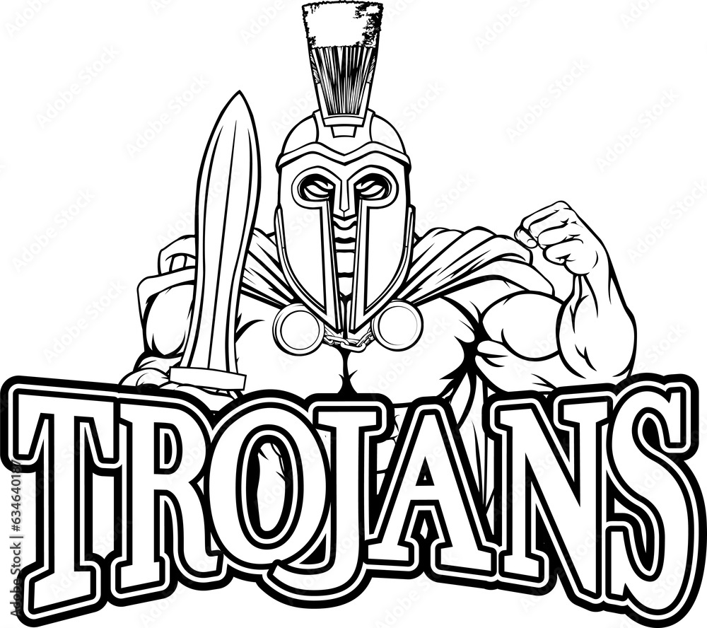 Spartan Trojan Sports Mascot Spartan Trojan Sports Mascot