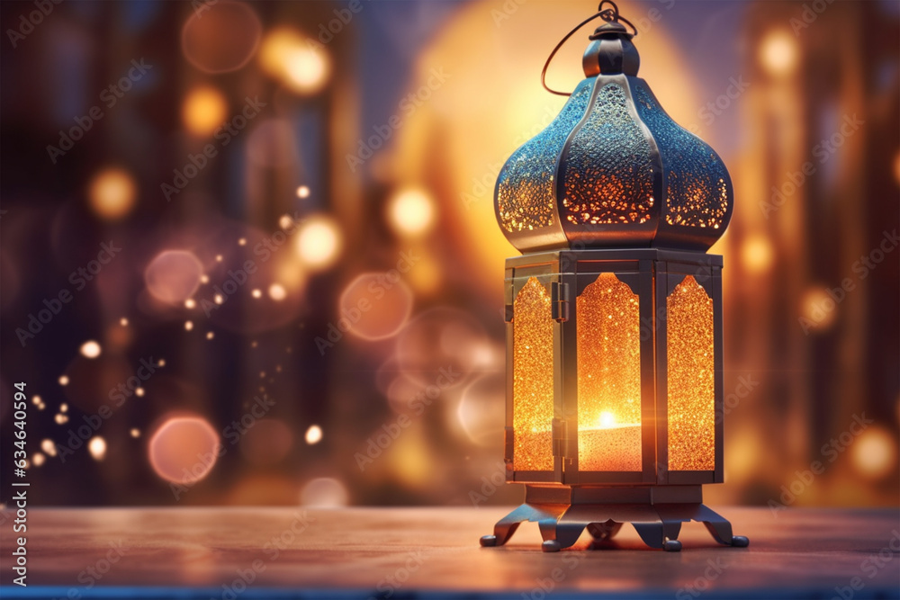 3D rendered Beautiful shining Islamic background with Islamic elements template - ai generative 3D rendered Beautiful shining Islamic background with Islamic elements template - ai generative