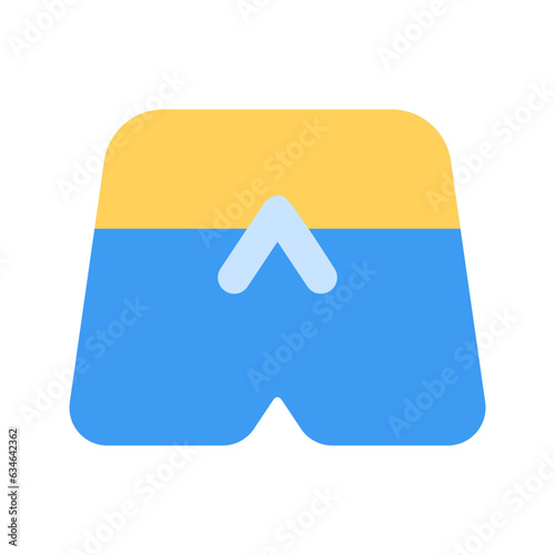 swimming trunks flat icon