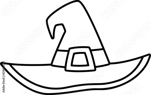 hat for halloween decorative element