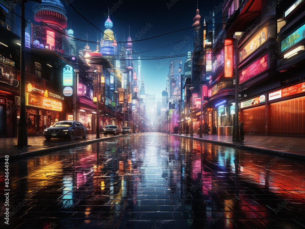 Neon Dreamscape: Hyper-Realistic 80s-Inspired City