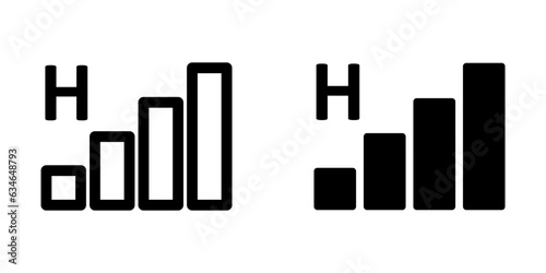 Illustration Vector graphic of signal bar icon