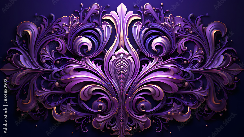 Symmetric and Artistic Purple Background