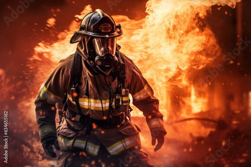 "Firefighter in Action: Bravery, Heroism, and the Intensity of Rescue" 