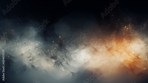 Abstract exploding happy heart with dark background