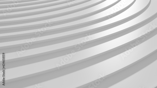 Abstract white lines background. 3d rendering