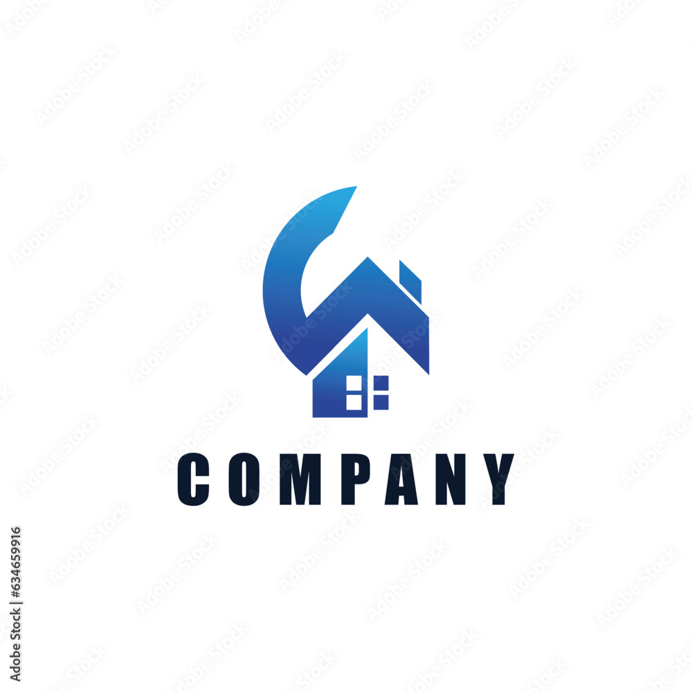 Roof Real Estate, Construction, Building Concept Logo Design template Roof Real Estate, Construction, Building Concept Logo Design template