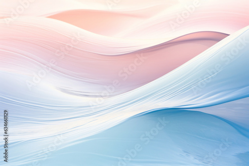 Soft pastel waves gently rippling on water, forming a tranquil love background Generative AI