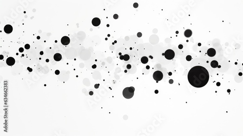 Black Spots on White Background