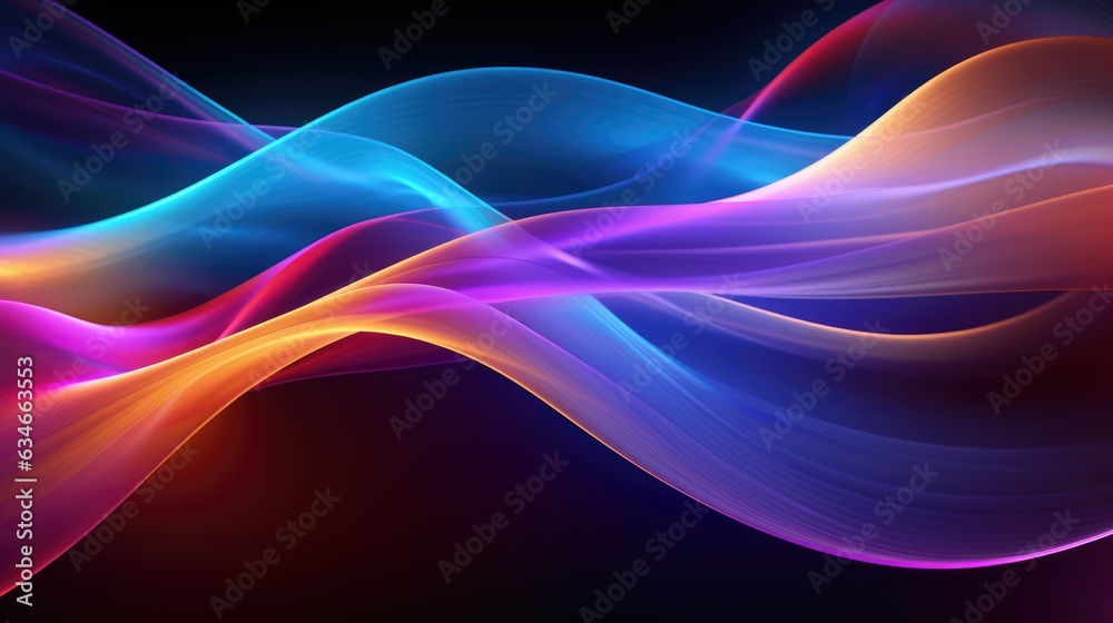 Bright Luminous Wavy Lines Bright Luminous Wavy Lines