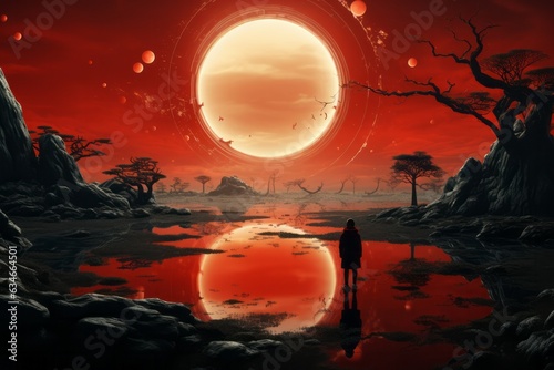 Fantasy travel concept