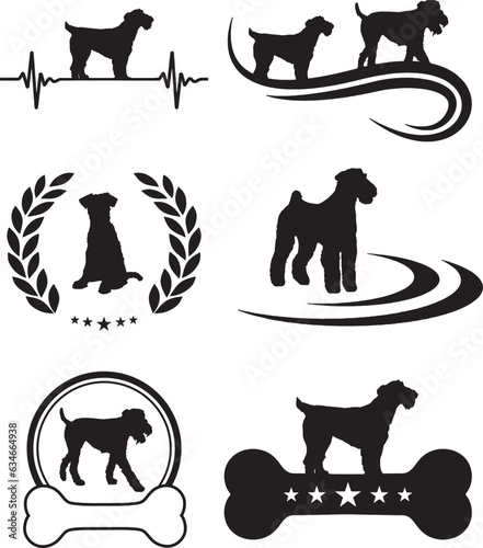 Airedale Terrier Dog Vector Graphics Pack