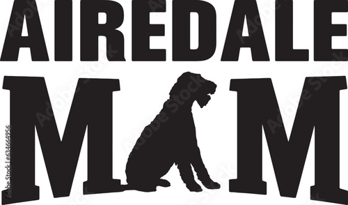 Airedale Terrier Dog Word Vector