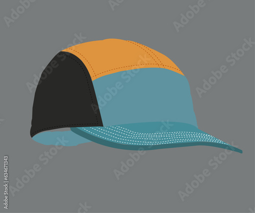 Vector illustration of stylish baseball colorful cap.
