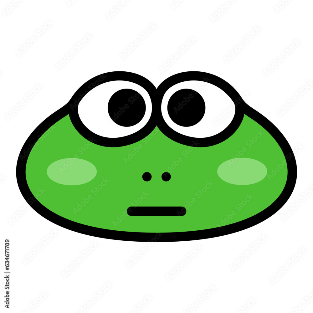 vector illustration of a cute little green frog vector illustration of a cute little green frog