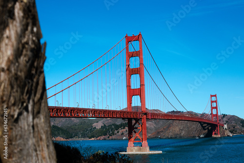 View of the Golden Gate Bridge and San Francisco Bay