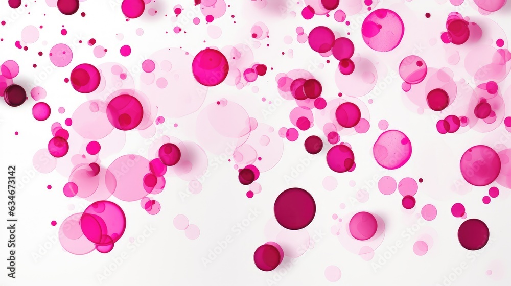 Magenta Spots on White Background