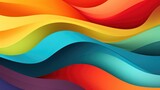 Multicolored Layered Shapes Background