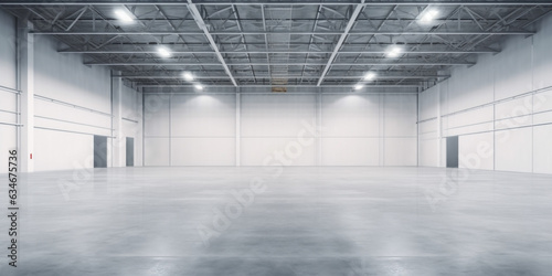 empty Factory building or warehouse building. 