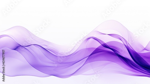 Purple Waves on White background