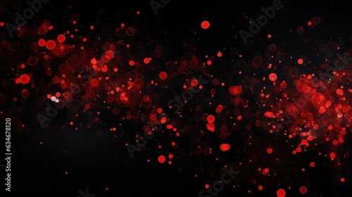 Red Spots on Black Background