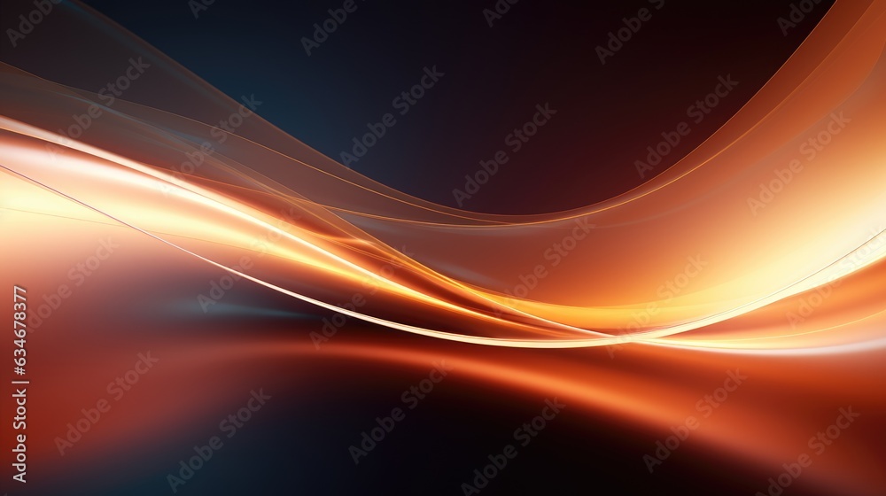 Obraz premium Shining Smooth Waves Background