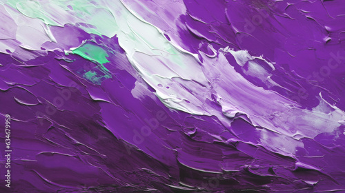 Closeup abstract rough purple colorful multicolor art painting texture. Generative AI.