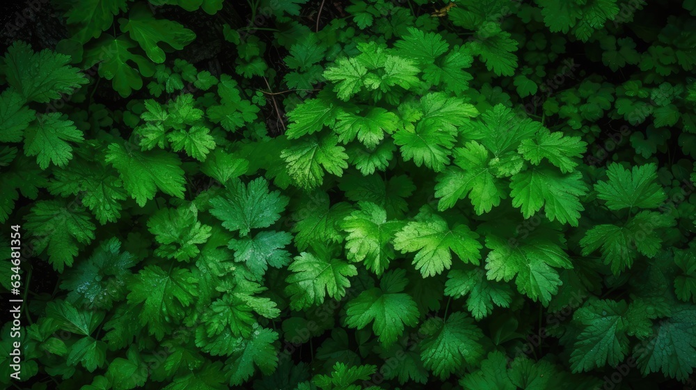 Green folliage leafs