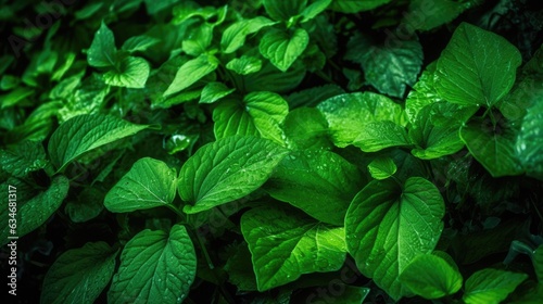 Green folliage leafs photo