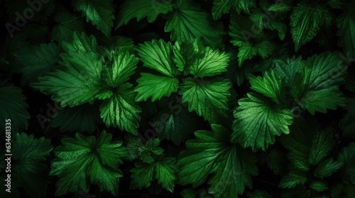Green folliage leafs photo