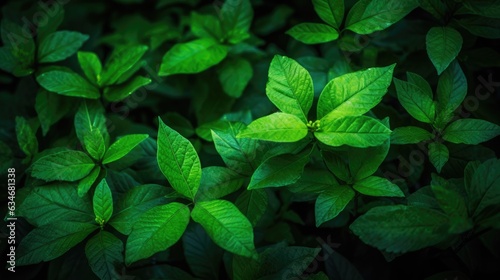 Green folliage leafs photo