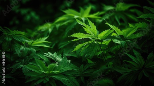 Green folliage leafs photo
