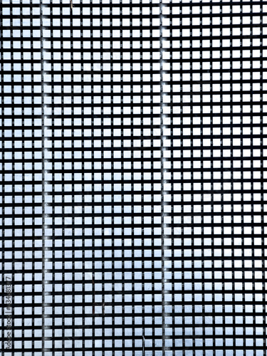 abstract background of steel matting with squares