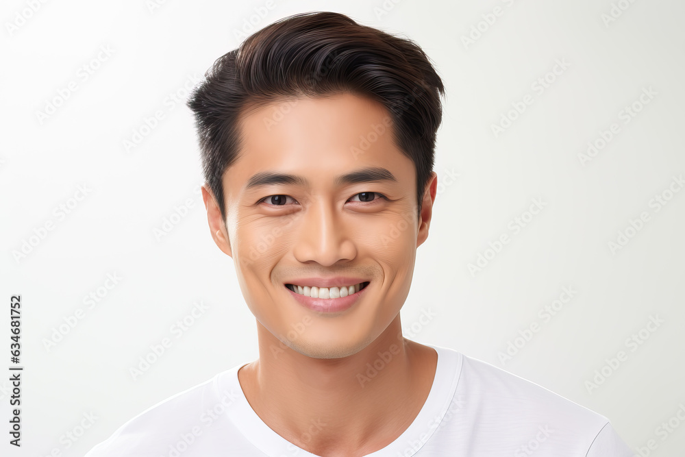 portrait of handsome asian man, ai generated portrait of handsome asian man, ai generated