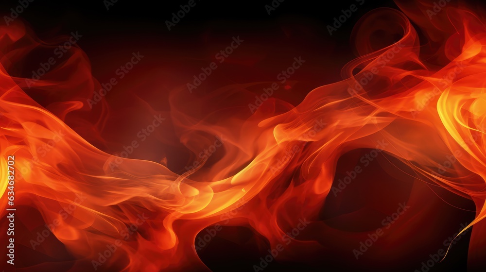 Widescreen Abstract Fire Background