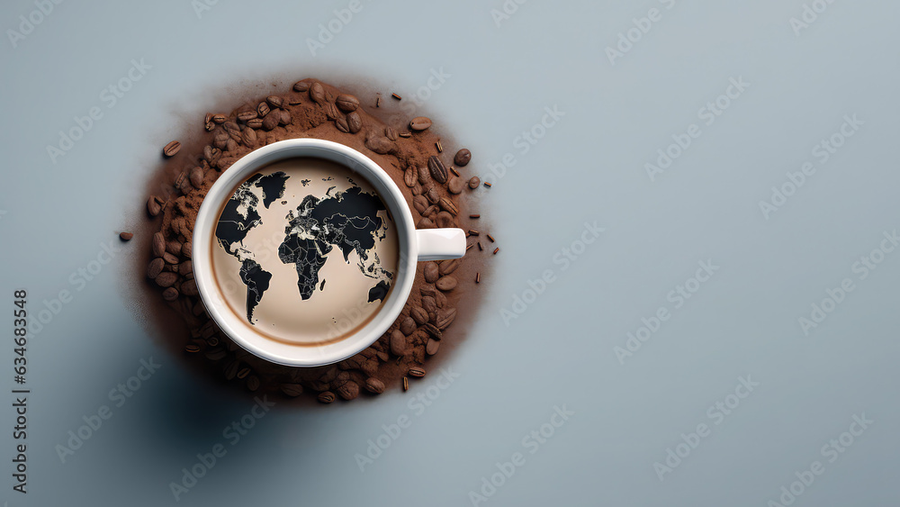 International coffee day coffee banner global coffee production International coffee day coffee banner global coffee production