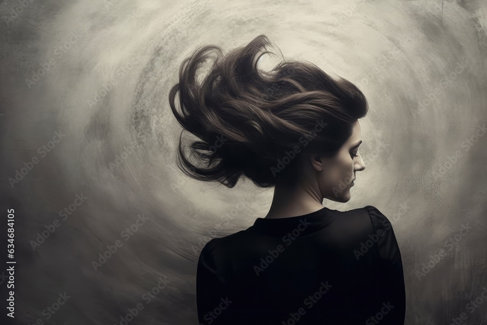 The Enigma of Long Hair. A fictional character created by Generated AI The Enigma of Long Hair. A fictional character created by Generated AI