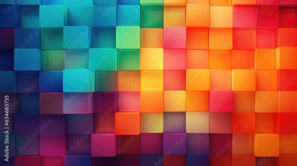 Abstract background with bright squares Abstract background with bright squares
