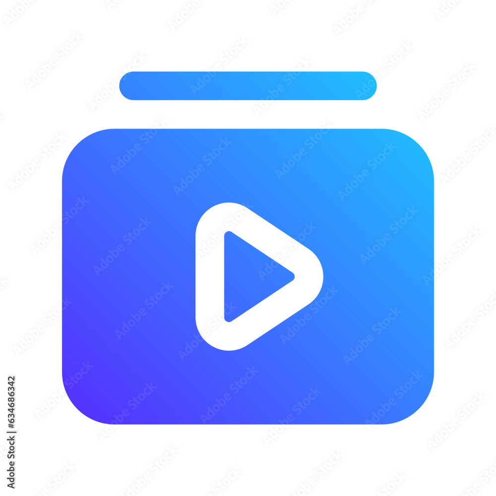 video playlist gradient fill icon video playlist gradient fill icon