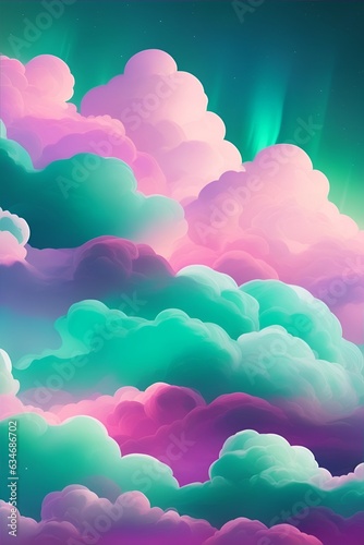 Colored clouds