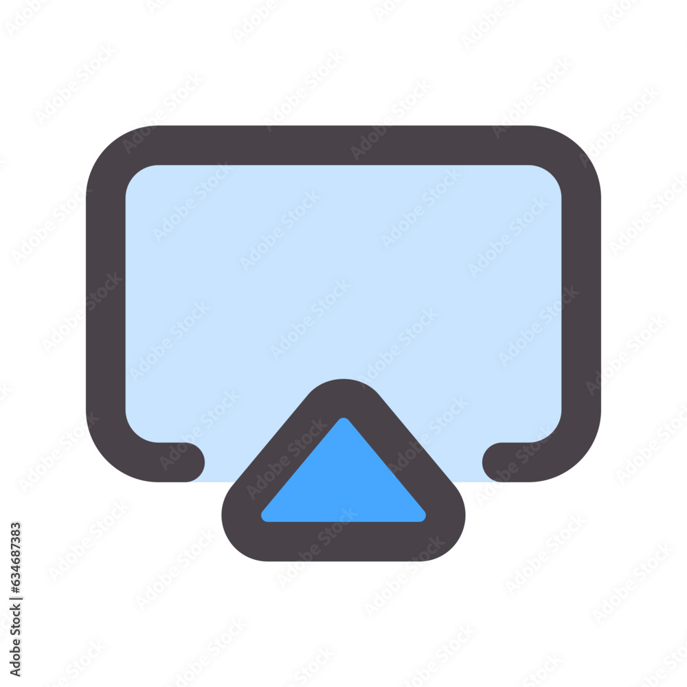 airplay flat line icon airplay flat line icon