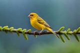 Atlantic Canary, a small Brazilian wild bird. The yellow canary Crithagra flaviventris is a small passerine bird in the finch family.