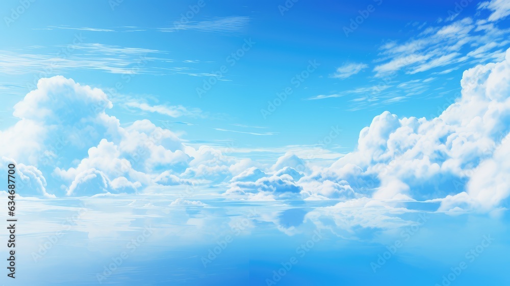 Abstract Saturated Blue Sky Abstract Saturated Blue Sky