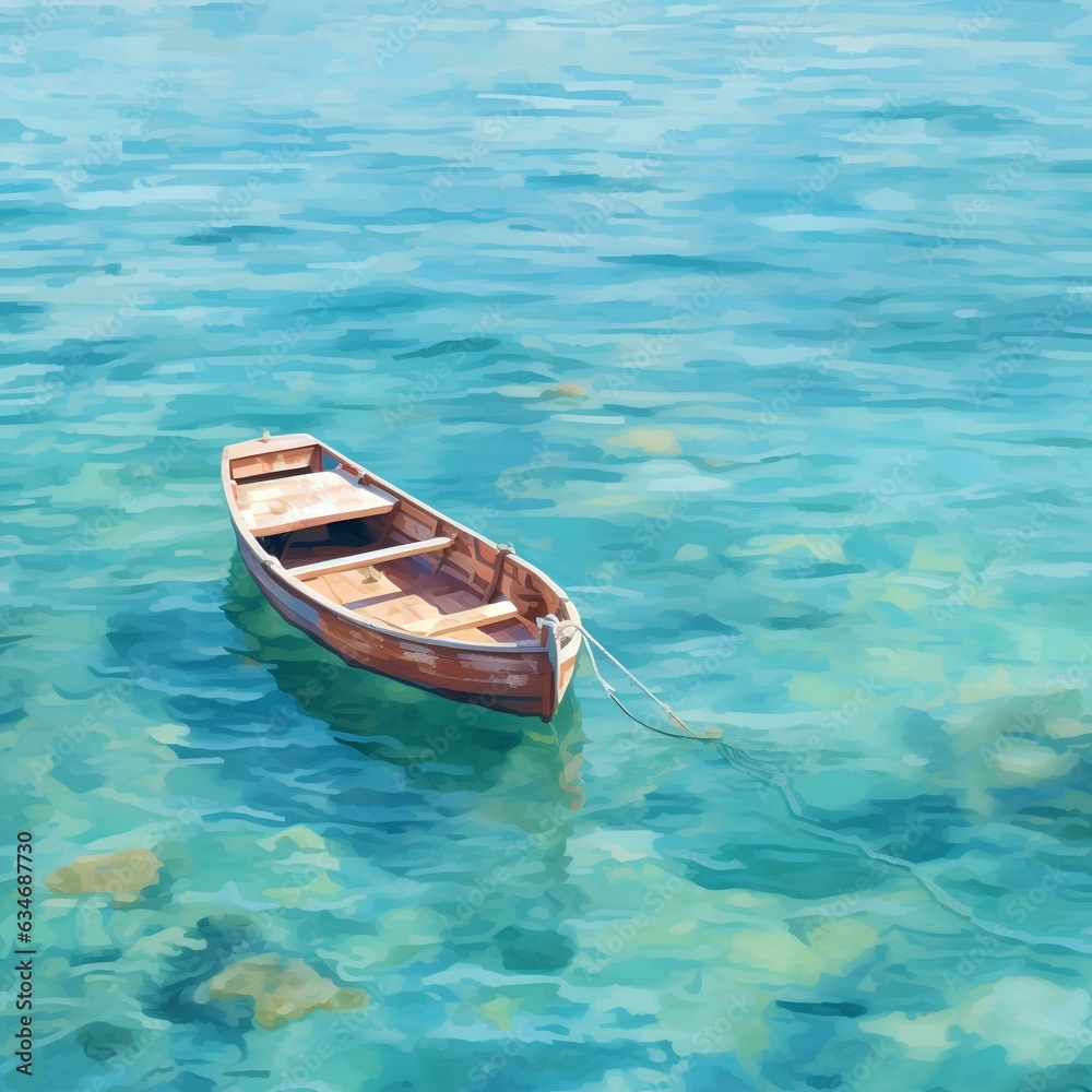 Obraz premium boat in the sea