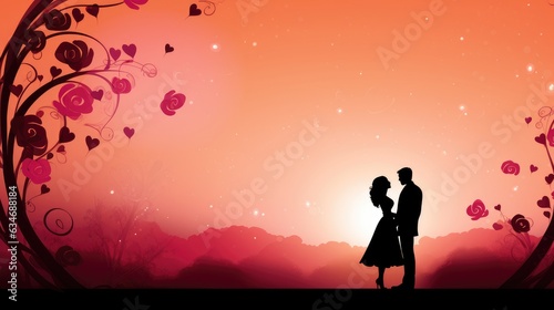 Romantic Card Background