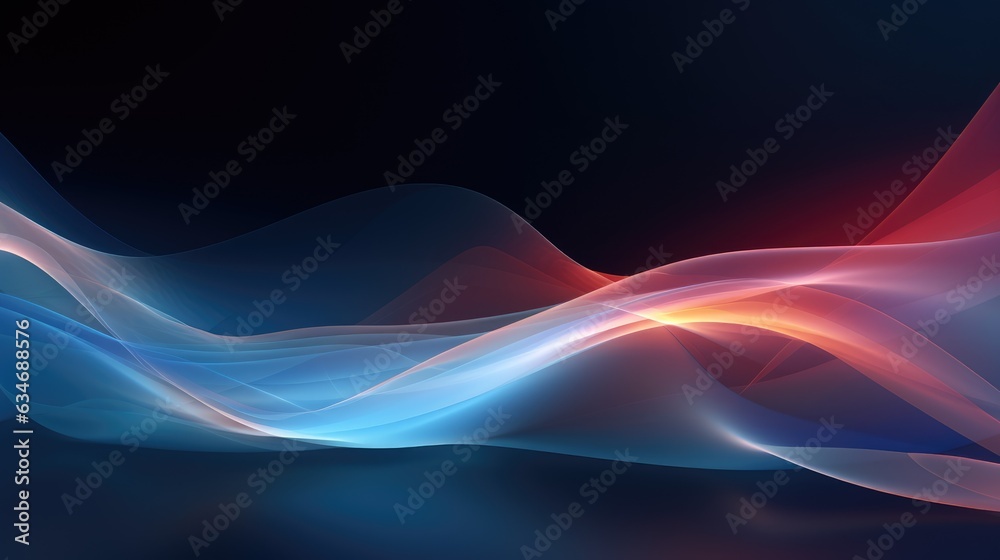  Abstract light background flowing waves