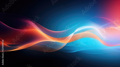Abstract light background flowing waves