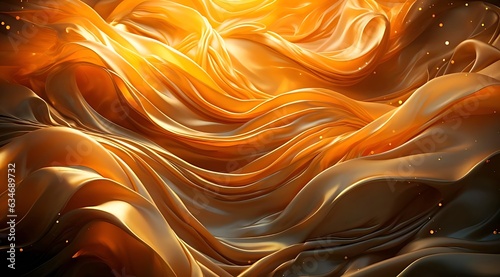 Wave gold silk textile texture background. 8k resolution