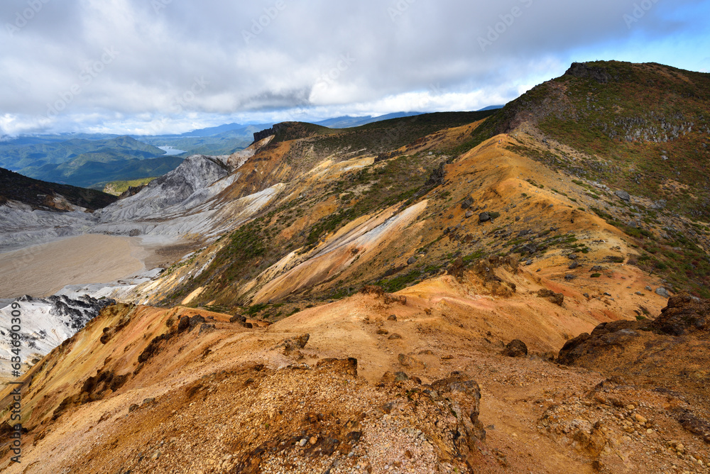 Climbing  Mount Adatara, Fukushima, Japan